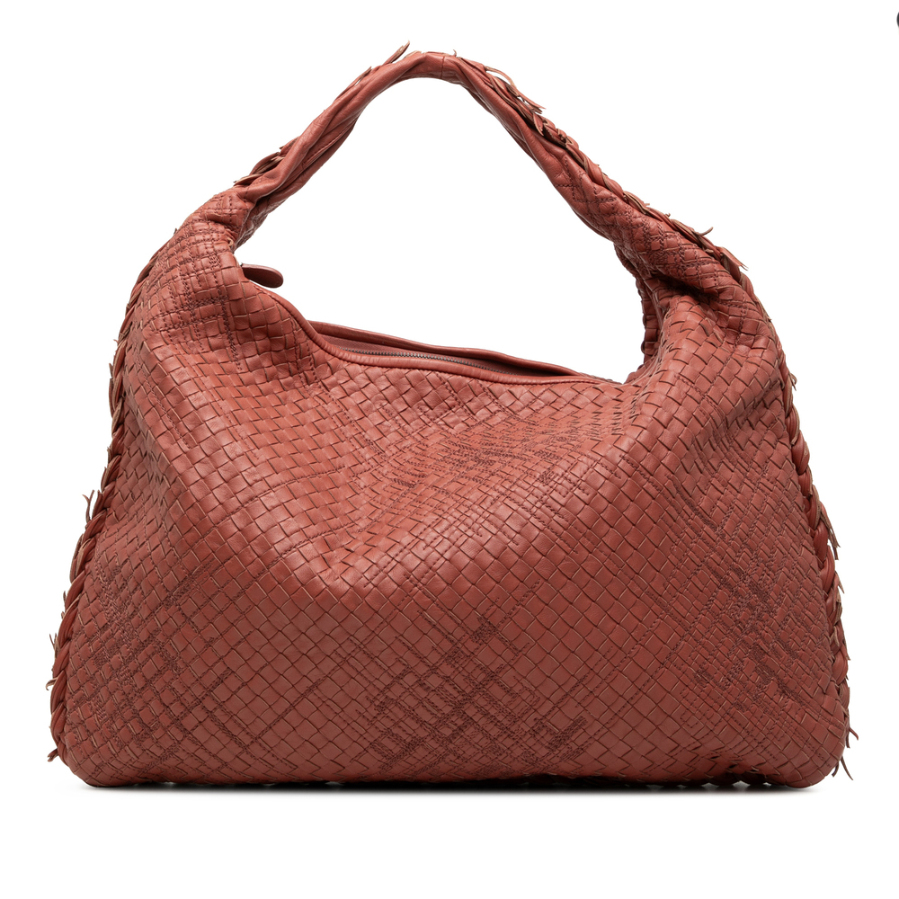 Pre-Loved Bottega Veneta Large Nappa Intrecciato Veneta Hobo